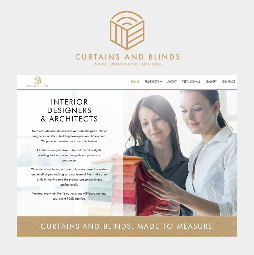 Curtains & Blinds.com - Website by designRED